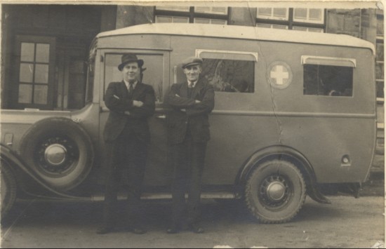 Ambulance used by Nantyglo and Blaina District Hospital, 1940s.