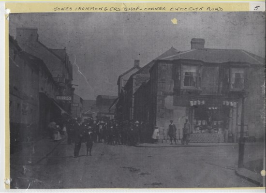 Jones Ironmongers Shop, corner of Cwmcelyn Road