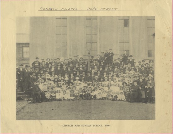 Gobaith Chapel, Hope Street, Blaina.  Church and Sunday School