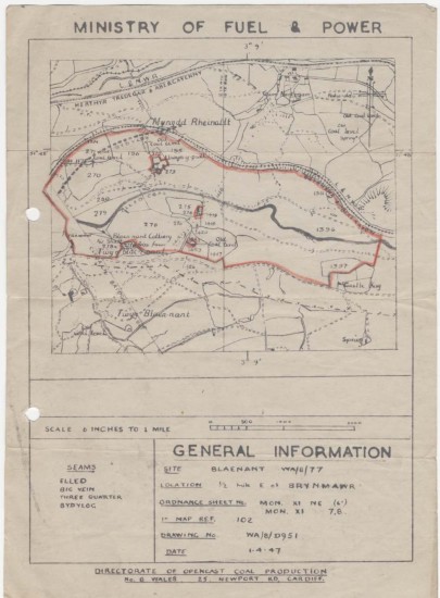 Blaenant Opencast 1947