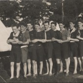 Brynmawr Scouts at Wembley, 1924