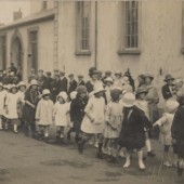 School Walks outside Rehoboth Chapel