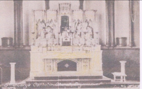 The Altar at St. Mary's R.C. Church, Brynmawr.