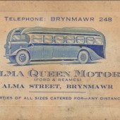 Alma Queen Motors business card