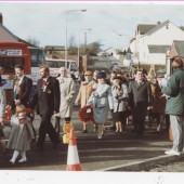Rememberance Day procession, Brynmawr