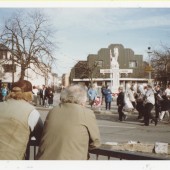 Rememberance Day Memorial service, Market Square, Brynmawr