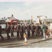 Rememberance Day procession, Brynmawr
