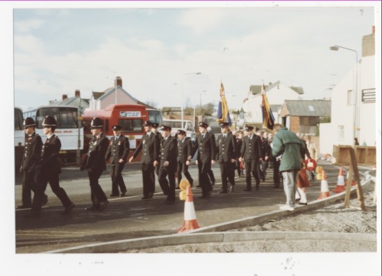 Rememberance Day procession, Brynmawr