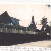 Aberamon British School where David Phillips (Celyddon) was a student teacher of Greek and Latin sometime between 1863 and 1873.