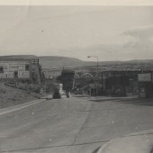 Demolition of the rialway bridge over Abertillery Road in the 1970s