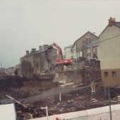 Demolition of Orchard Street Primitive Methodists Chapel, 1972 or 1973