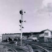 Goods Yard looking from station in the direction of the Blaenafon line