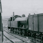 A Beams 0.8.4 Tank Engine shunting in the yard at Brynmawr