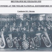 Brynmawr Silver Band winners of the Welsh National Eisteddford in 1935