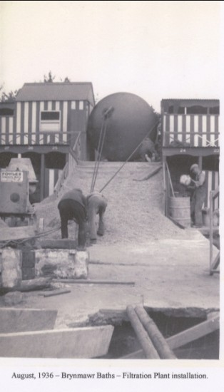 Brynmawr Baths Filtration Plant Installation Aug 1939