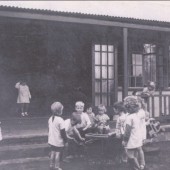 Brynmawr Nursery Pupils playing 1934