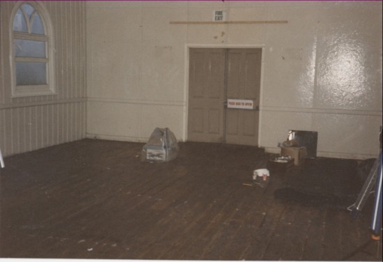 Interior of Old Ambulance Hall Well St., Brynmawr