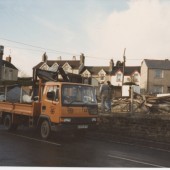Demolition of old Ambulance Hall Brynmawr