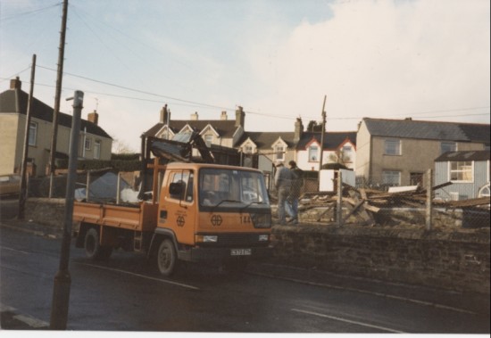 Demolition of old Ambulance Hall Brynmawr