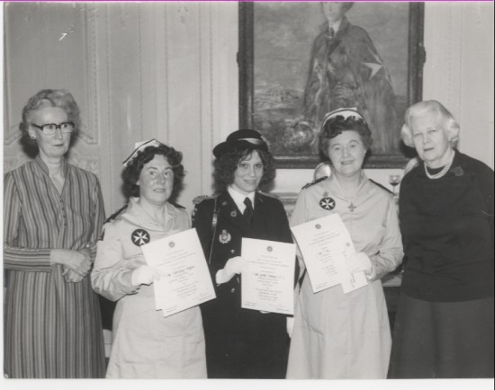 Award winners for the St.Johns Ambulance nursing bursaries.