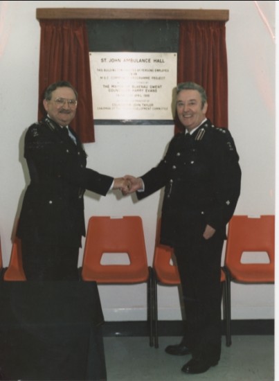 Opening of the new Ambulance Hall Well St.,