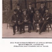 Zulu War Veterans Annual Dinner in Brecon Easter 1933