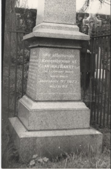 Crawshay Bailey's Tomb stone