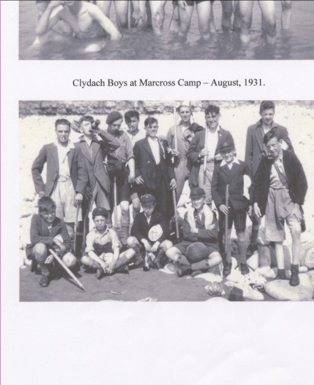 Clydach boys in camp