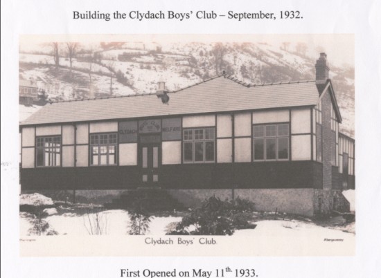 Opening of Clydach Boys Club 11thMay.1933