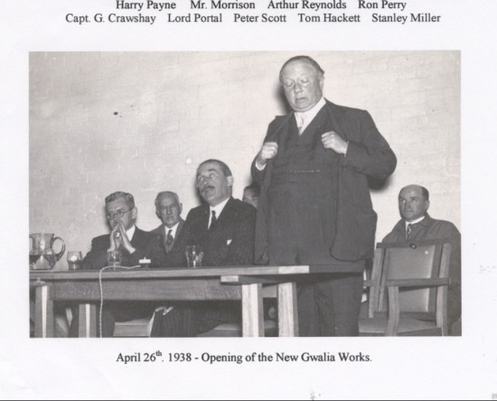 Opening of Gwalia Works