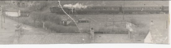 Last Steam Train from Brynmawr near to Nantyglo signal box
