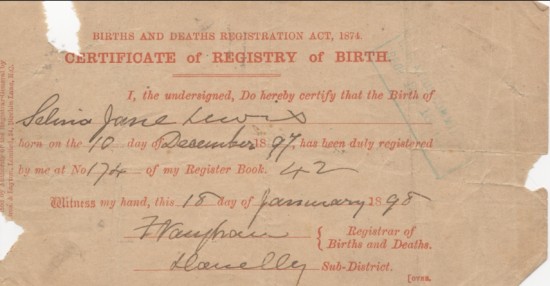 Certificate of Birth