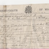 Marriage certificate Edwin kershaw