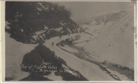 Snow on Clydach Valley Brynmawr