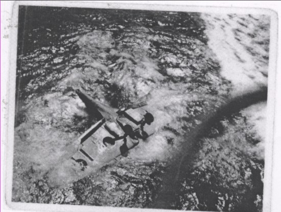 Aircraft being ditched at Sea Aircraft being ditched at Sea