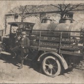 Ted.Williams with Old B.P Lorry 1927