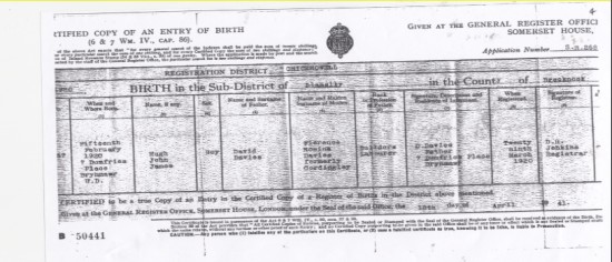Birth Certificate