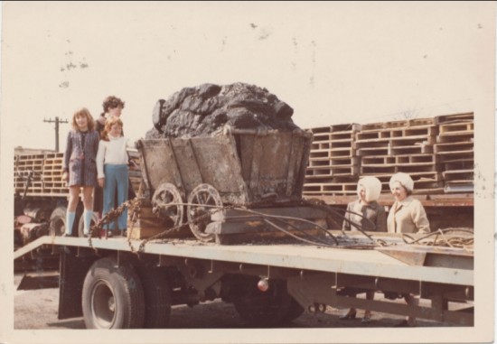 Dram of coal being taken to St. Fagans