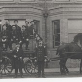Horse drawn fire engine