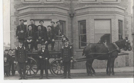 Horse drawn fire engine