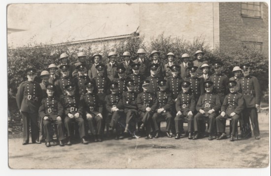 Brynmawr fire brigade and air raid wardens during World War 2