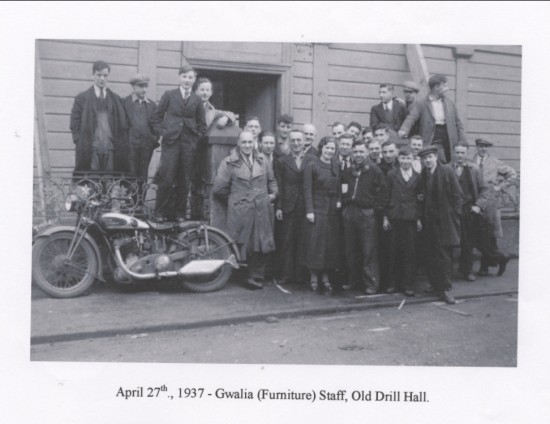 Gwalia furniture staff, Old Drill Hall