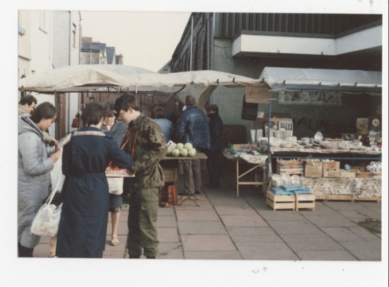Brian Shellard market stall, Brynmawr Brian Shellard market stall, Brynmawr