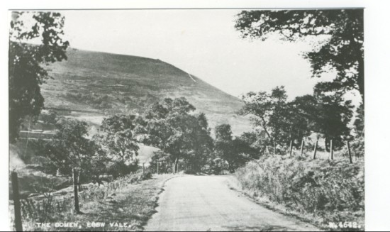 Veiw of The Domen Fawr taken from the cemetery road.