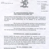Dedication of 3rd Mons Memorial Stone