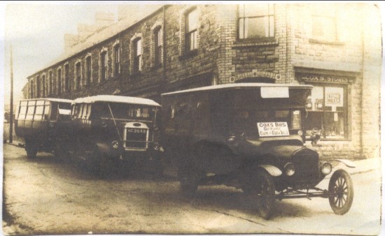 Cox's bus service from Cwm to Ebbw Vale, 1919