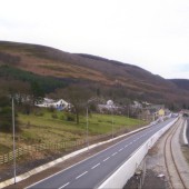 Cwm Bypass looking south from St. Paul's Bridge