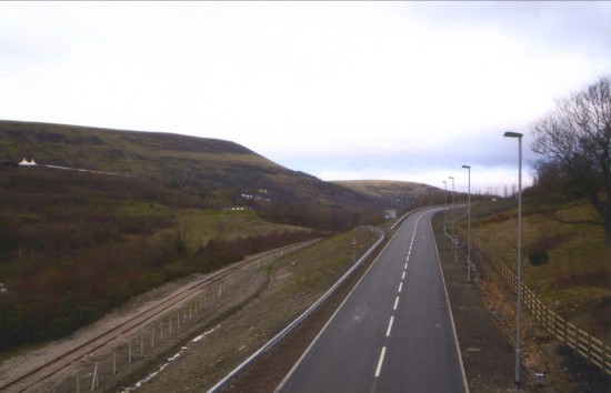 Cwm Bypass looking north from St. Paul's Bridge