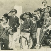 Sallis' shop float in Cwm Carnival, 1930s