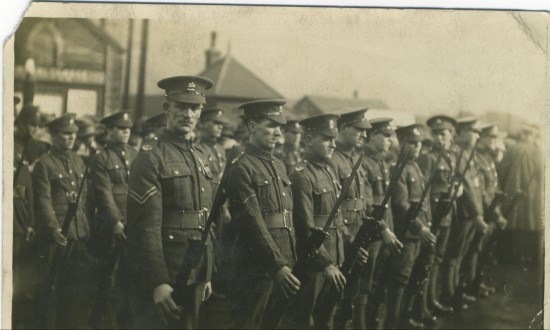 Monmouthshire Regiment at the Crossing Ebbw Vale